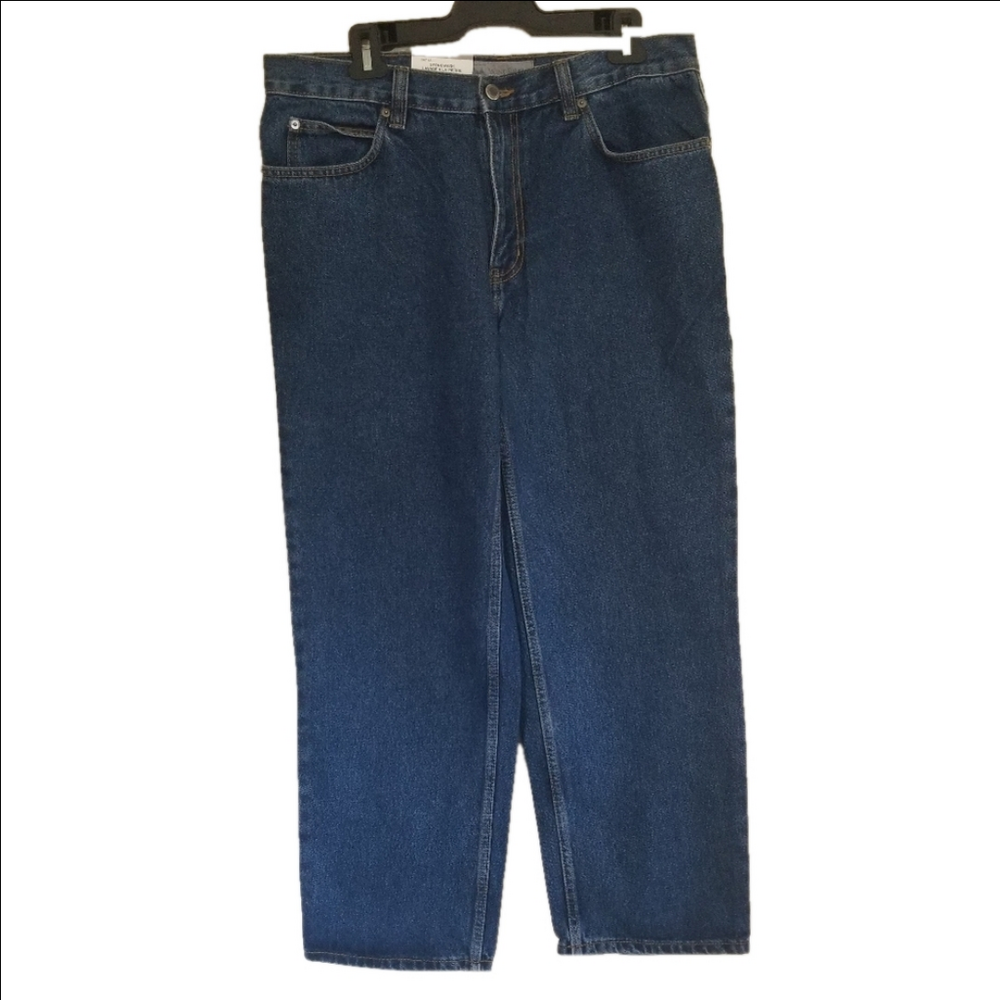 NWT Wind River Stonewash Blue Denim Pure Cotton Jeans Straight Leg Size 36 x 28